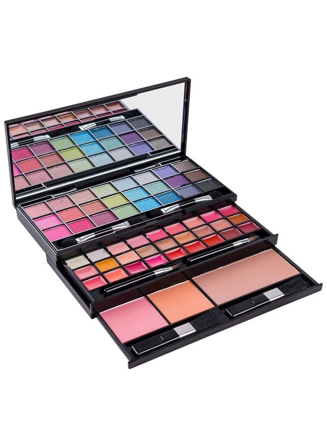 Shany Classy & Sassy All-in-One Makeup Kit with Mirror, Applicators, 24 Eye Shadows, 18 Lip Glosses, 2 Blushes, and 1 Bronzer. - Image 1