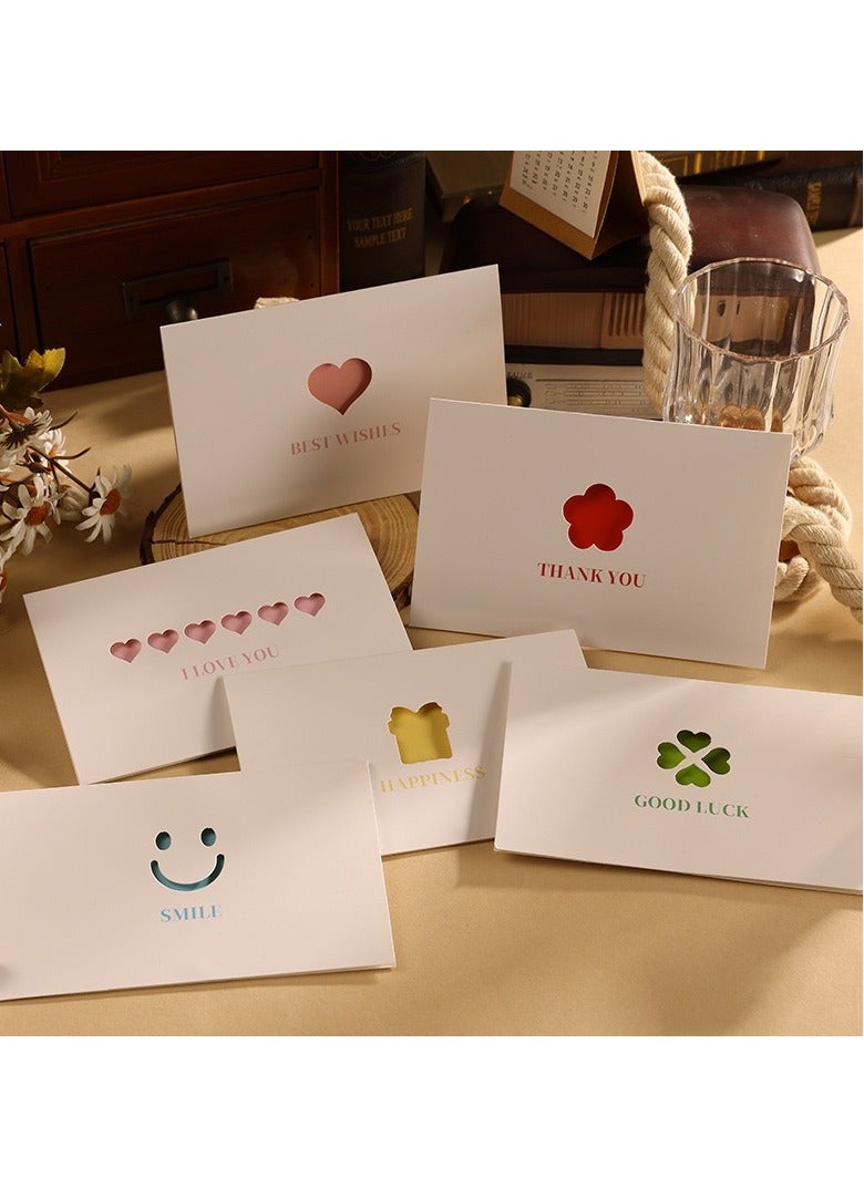 6 Different Styles Of Hollow Design Greeting Cards Suitable for Various Holiday Greetings - Image 1