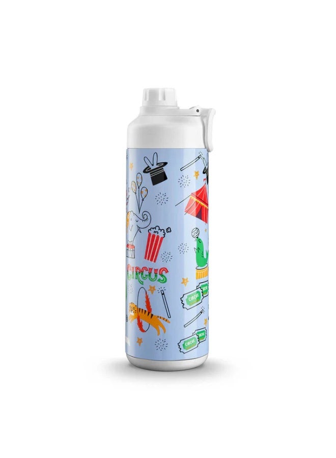 TANK Super Cool Mini Printed Bottle (Circus), 650ml – BPA Free, Insulated, Leakproof, Kids Water Bottle - Image 3
