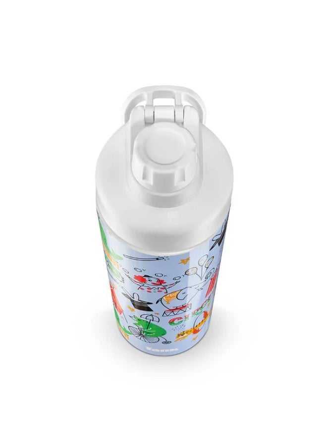 TANK Super Cool Mini Printed Bottle (Circus), 650ml – BPA Free, Insulated, Leakproof, Kids Water Bottle - Image 5