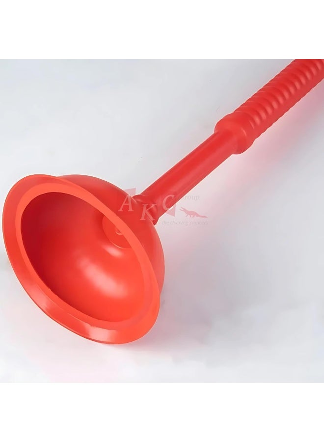 AKC 45Cm Heavy-Duty Toilet Plunger – Powerful Suction For Clogged Toilets, Sinks & Drains (PACK OF 2)  - Image 4