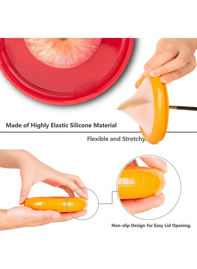 HASTHIP® 4Pcs Fresh Onion Storage Containers 3.9 Inches Flexible Silicone Kitchen Fresh Food Containers for Onion, Garic, Lime, Ingredient Fresh Box Reduce Waste Kitchen Fresh Food Container - Image 4