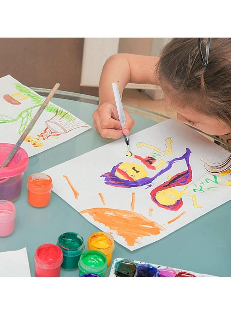 قلم فرشاة طلاء للفنان للطلاء بالألوان المائية أقلام الرصاص القابلة للذوبان في الماء ، ألوان صلبة أو صبغة بودرة - Image 5