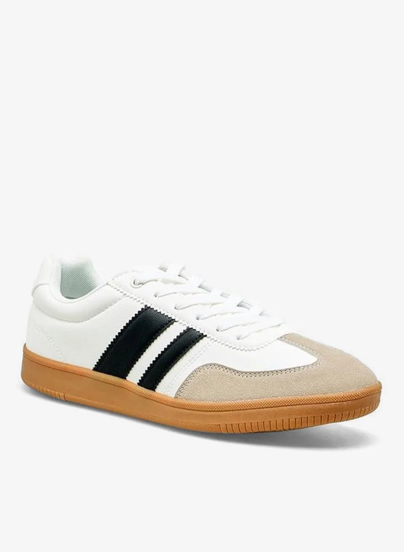 LBL By Shoexpress Men Striped Lace-Up Ankle Sneakers