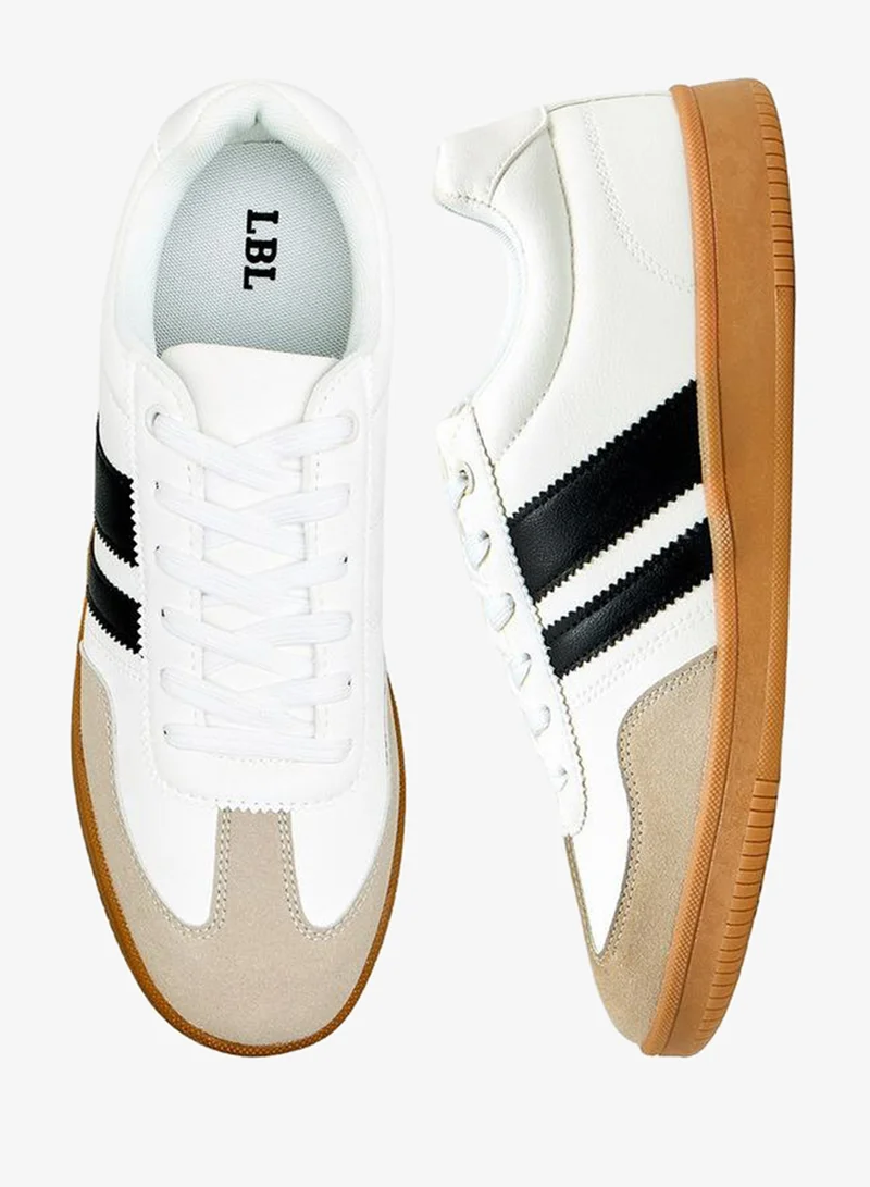 LBL By Shoexpress Men Striped Lace-Up Ankle Sneakers