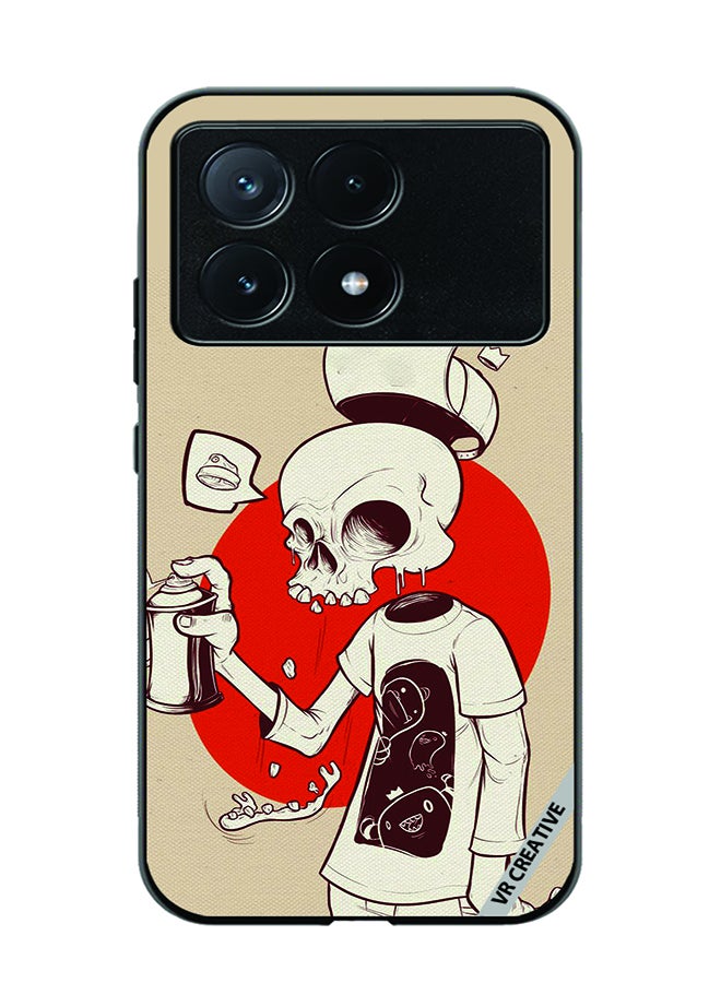 VR CREATIVE Protective Case Cover For Xiaomi Poco X6 Pro Skeleton Design Multicolour - Image 1