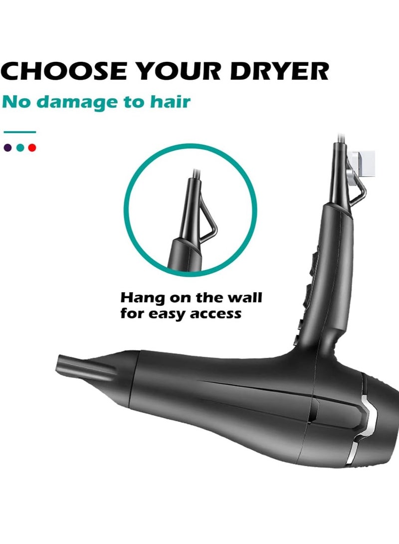في جي آر Professional Hair Dryer V-450, 2000-2400W professional AC motor for strong and steady airflow, comes with 2 professional nozzles (air concentrator nozzle, styling comb) cold air function to fix the style after completion, multiple heat and speed settings to suit all hair types, ideal for daily, home or salon use black - Image 4