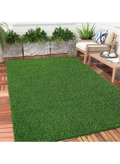 MOMENT 42Mm Realistic Artificial Grass Rug Indoor Outdoor, Dog Grass Mat With Drainage Holes And Replacement Artificial Grass Turf, Fake Grass For Garden Lawn Landscape Balcony Decoration  - Image 3