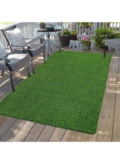 MOMENT 42Mm Realistic Artificial Grass Rug Indoor Outdoor, Dog Grass Mat With Drainage Holes And Replacement Artificial Grass Turf, Fake Grass For Garden Lawn Landscape Balcony Decoration  - Image 2