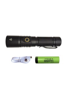 Generic UV Filter Fluorescent Flashlight Quad-core 20 Watt 365nm Violet Light Type-c Charging USB Black Mirror Identification Flashlight-Color:Quad-core 20 Watts 21700 Set (with 21700 Battery Packaging Box)  - Image 1