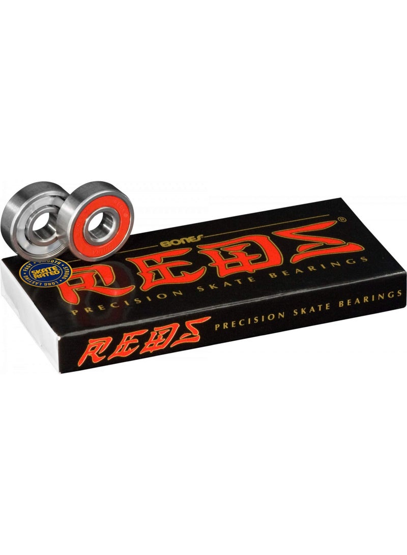 Bones REDS Skateboard Bearings 8 Pack - Image 1