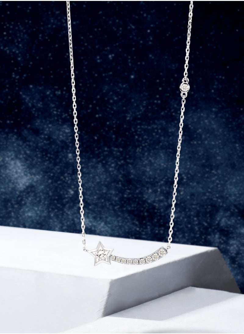 AWNL - Polestar Wishing Necklace with 925 Sterling Silver and CZ Diamonds Pendant Gift for Women Wife Girlfriend - Image 1