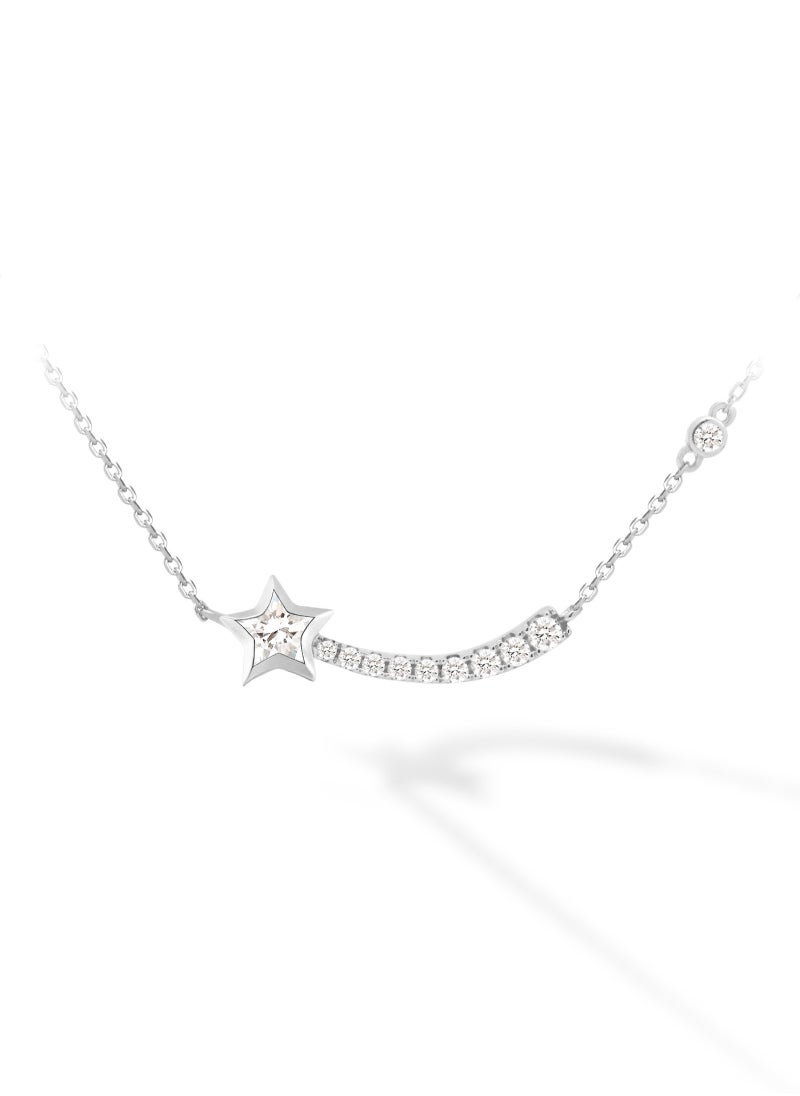 AWNL - Polestar Wishing Necklace with 925 Sterling Silver and CZ Diamonds Pendant Gift for Women Wife Girlfriend - Image 1