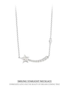 AWNL Smiling Starlight Necklace with 925 Sterling Silver and CZ Diamonds Pendant Gift for Women Wife Girlfriend - pzsku/ZBE6C55112D7BF0BA0B1FZ/45/_/1739786995/0b4759e9-5395-45ae-9c30-66505618680d