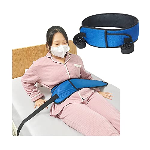 KAVIL Medical Restraints for Bed Elderly Fall Prevention Devices Hospital Bed Restraints Dementia Patient Waist Control Belt Beds Guard Safety Belt for Seniors Medical Safety & Assisting Rails (Blue) - Image 1