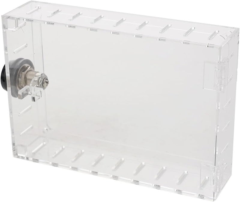 Acrylic Thermostat Lock Box With Combination Lock Clear Protective Cover 20x14x5cm - Image 4