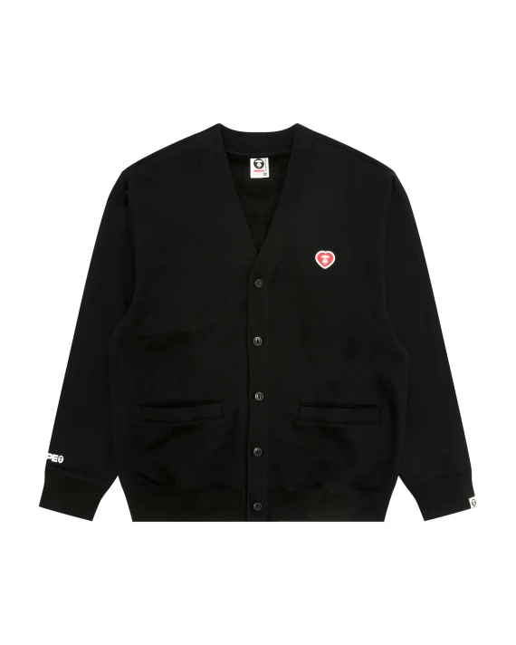 AAPE AAPENOW heart moonface cardigan