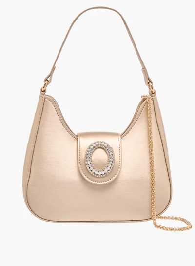 Flora Bella By Shoexpress Womens Embellished Shoulder Bag With Magnetic Button Closure