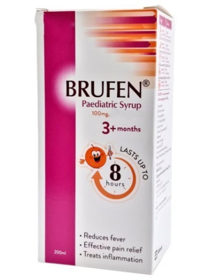 Brufen Paediatric Syrup 100mg -  200Ml
