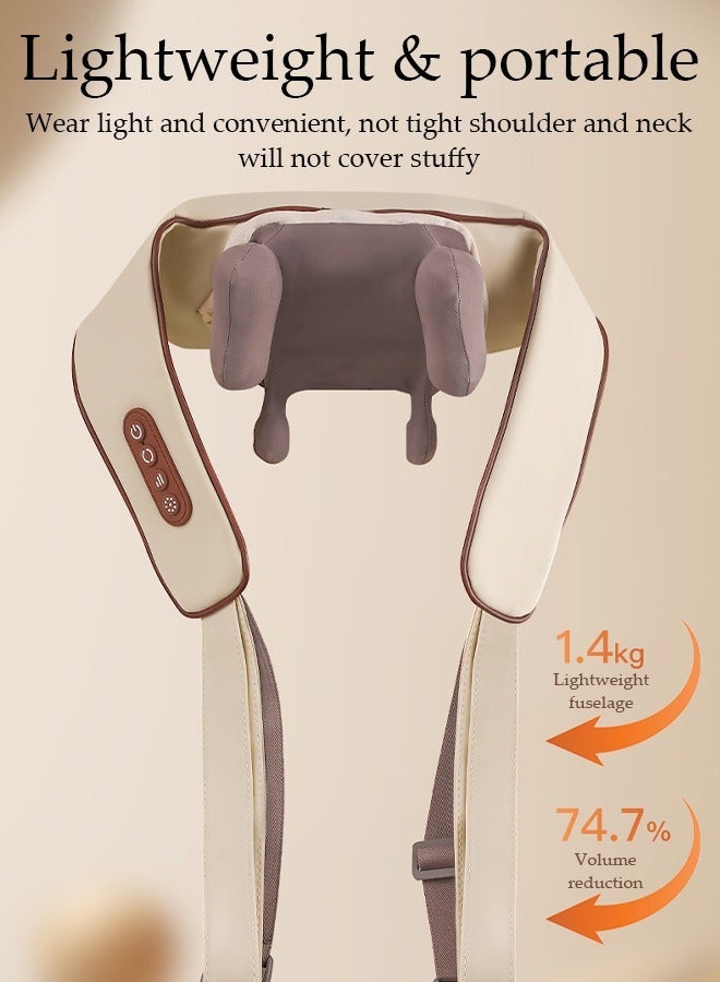 DUNISO Intelligent High Endurance Cervical Massager Neck Trapezius Muscle Shoulder Waist Leg Kneading Hot Compress Massage Cape for Relaxing Shoulder and Cervical Massage - Image 3