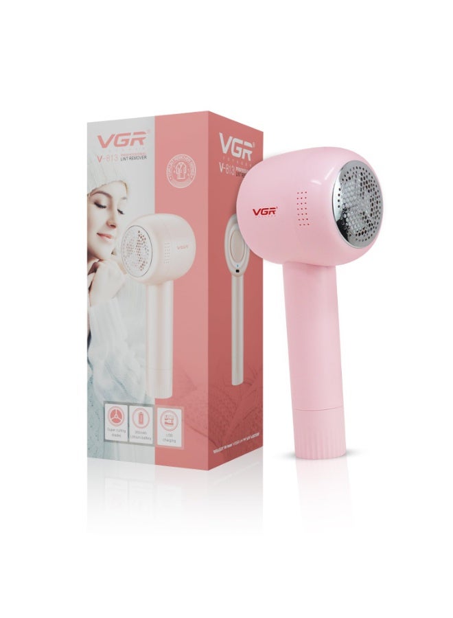 في جي آر مزيل الوبر الاحترافي VGR V-813 – قابل لإعادة الشحن، ماكينة حلاقة قوية للملابس والمنسوجات مع شحن Type-C ومقبض قابل للطي - Image 1