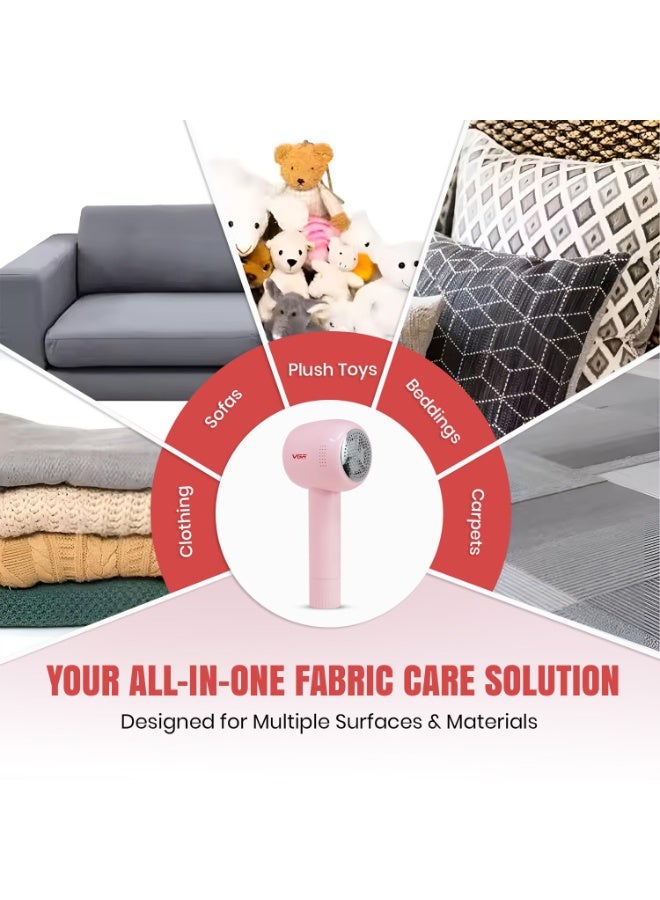 في جي آر مزيل الوبر الاحترافي VGR V-813 – قابل لإعادة الشحن، ماكينة حلاقة قوية للملابس والمنسوجات مع شحن Type-C ومقبض قابل للطي - Image 2