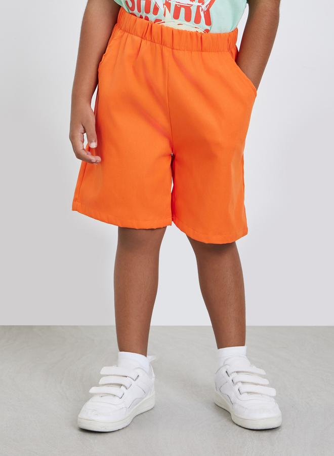 ستايلي طقم تي شيرت وشورت بطبعة جرافيك للأولاد - Image 5