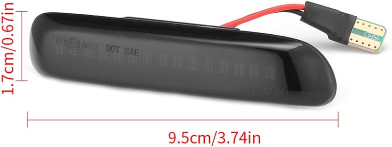 QASULER Dynamic Side Marker Blinker Light for BMW - Image 2