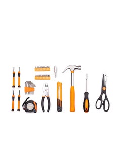 Cool Baby Orange 39-Piece Tool Set - General Household Hand Tool Kit with Plastic Toolbox Storage Case  - Image 3