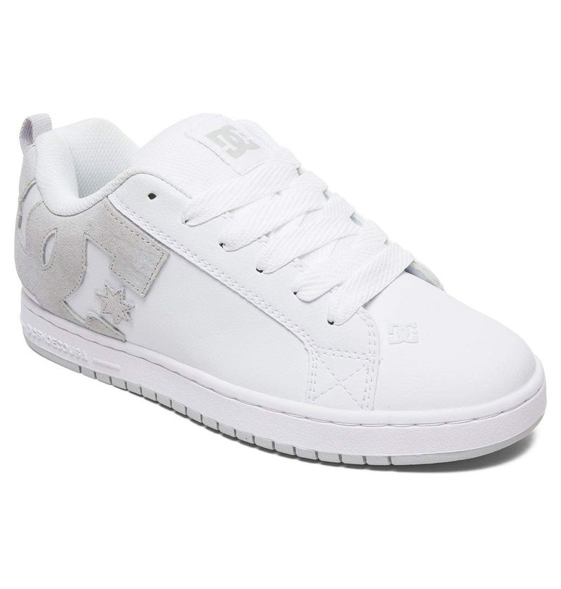DC Shoes Court Graffik- White/M Silver- 8.5 - Image 1