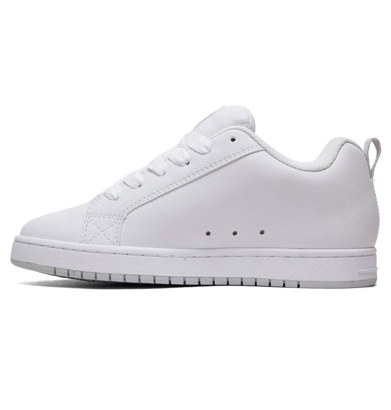 DC Shoes Court Graffik- White/M Silver- 8.5 - Image 3