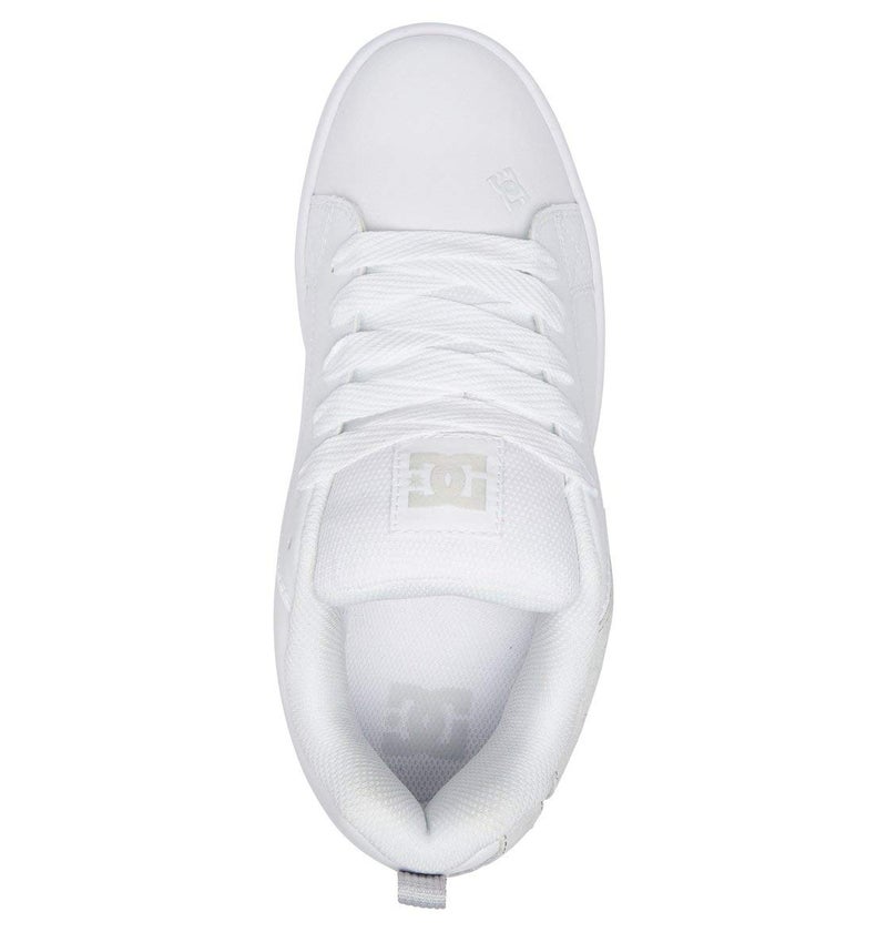 DC Shoes Court Graffik- White/M Silver- 8.5 - Image 4