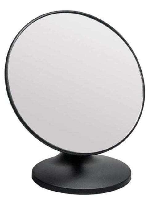 مراية مكياج قائمة تثبت على سطح الطاولة في إطاردائرية  اسود.