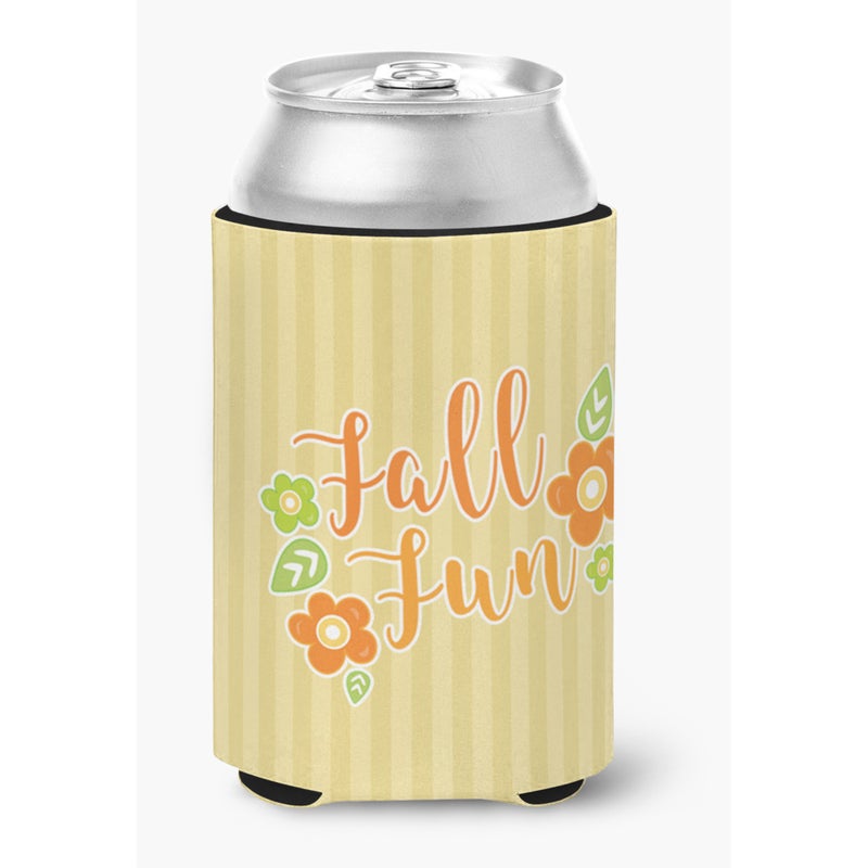 Caroline's Treasures ""Caroline's Treasures Fall Fun Stripes Can or Bottle Hugger  Can Hugger  Multicolor"" 