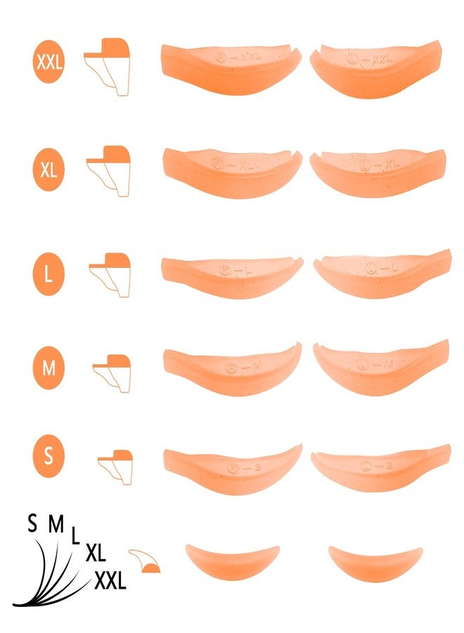 Libeauty Eyelash Lift Rods Reusable Silicon Lash Perm Pads 5+1 Sizes L-Curl Eyelash Lifting Shield DIY Use at Home or Salon Lash Perming Tool - Image 3