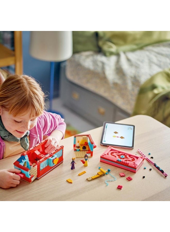 ليغو | صندوق مجوهرات سنو وايت من ديزني – لعبة بناء للأطفال مع مجسمَي سنو وايت والملكة الشريرة الصغيرين وسوار للّعب، هدية مناسبة للأطفال من عمر 6 سنوات فما فوق (43276) - Image 4