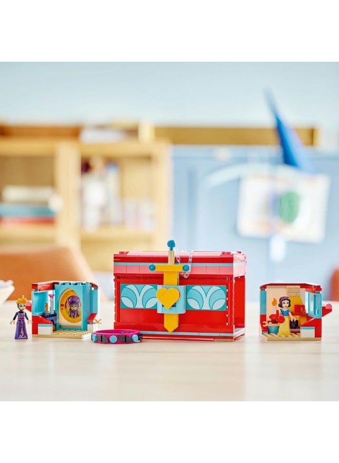 ليغو | صندوق مجوهرات سنو وايت من ديزني – لعبة بناء للأطفال مع مجسمَي سنو وايت والملكة الشريرة الصغيرين وسوار للّعب، هدية مناسبة للأطفال من عمر 6 سنوات فما فوق (43276) - Image 5