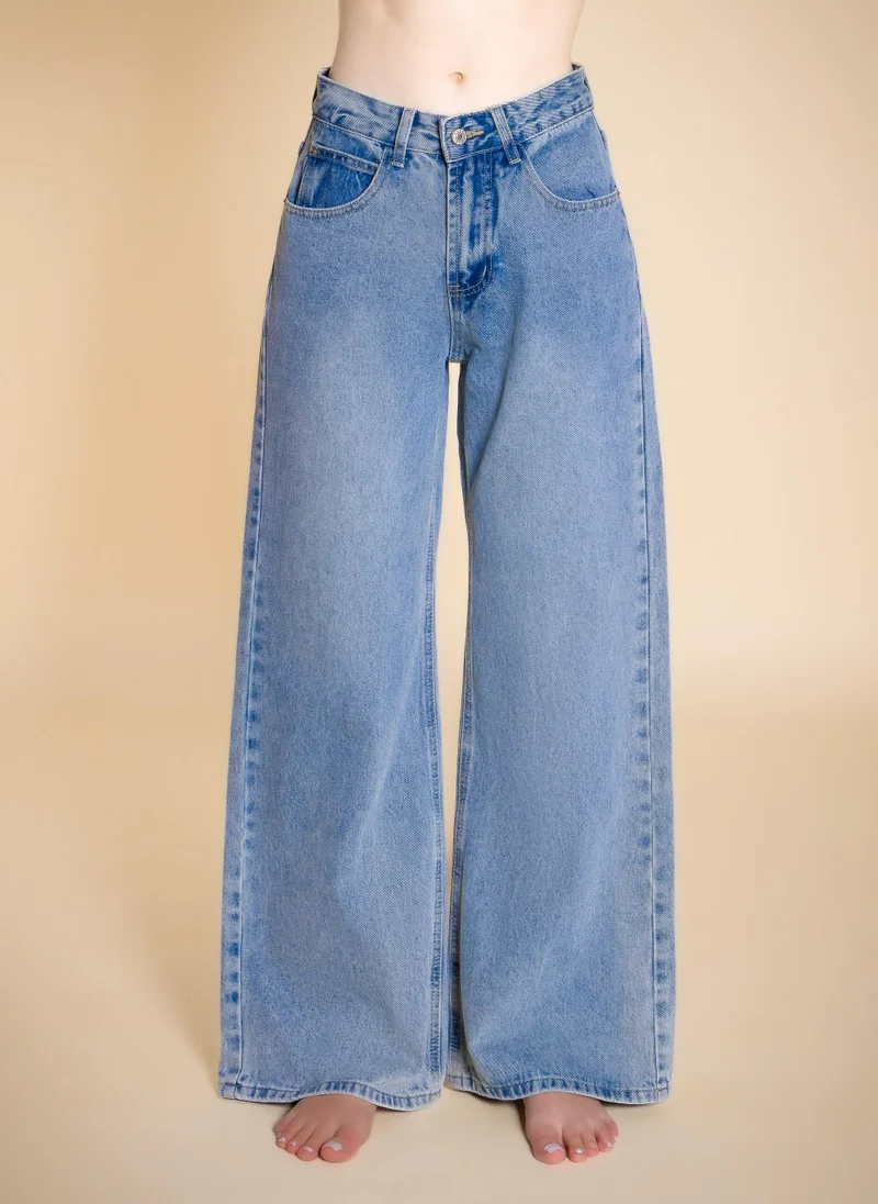 SHAPES MID-WAIST BAGGY JEANS