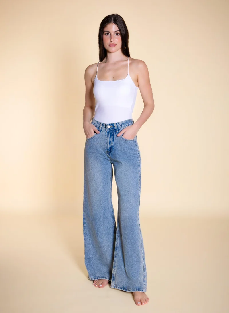 SHAPES MID-WAIST BAGGY JEANS