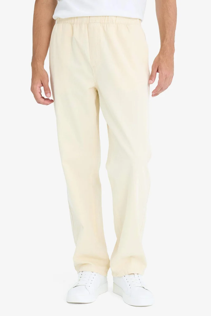 DeFacto Loose Comfortable Fit Wide Leg Summer Linen Trousers