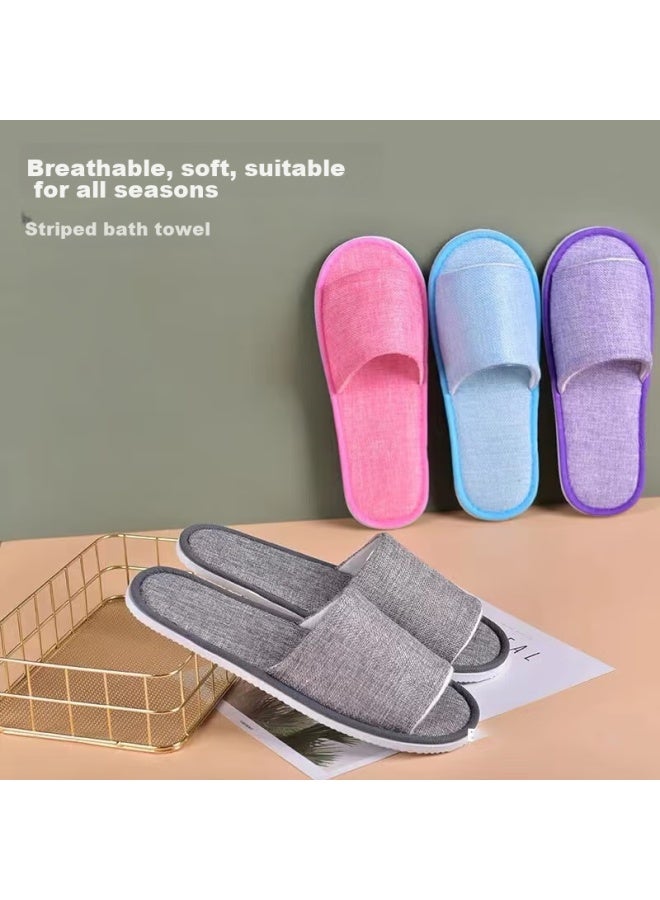 Forty thousand kilometers 40,000 Km Disposable Slippers For Home Guests, Hotel Travel, Portable, Thickened Non-slip Slippers For Men And Women, Sw80365, Double 5 Colors  - Image 2