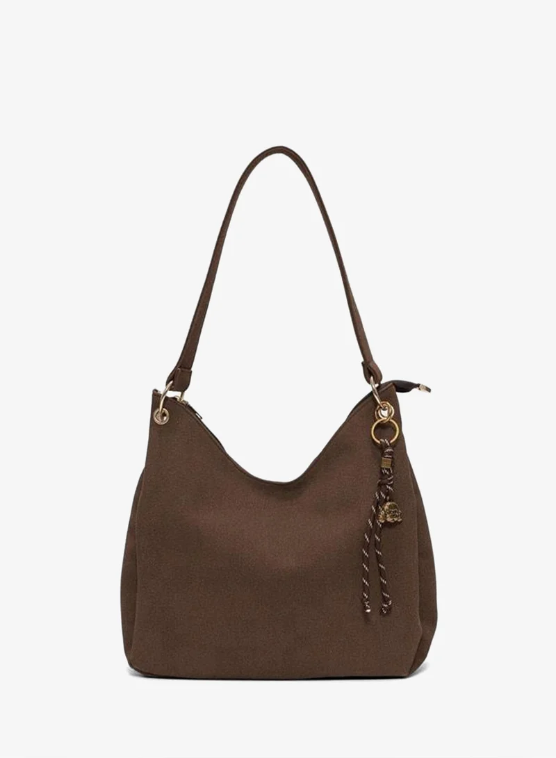 Shule Bags Calico Charmlı Shoulder Bag – Coffee.