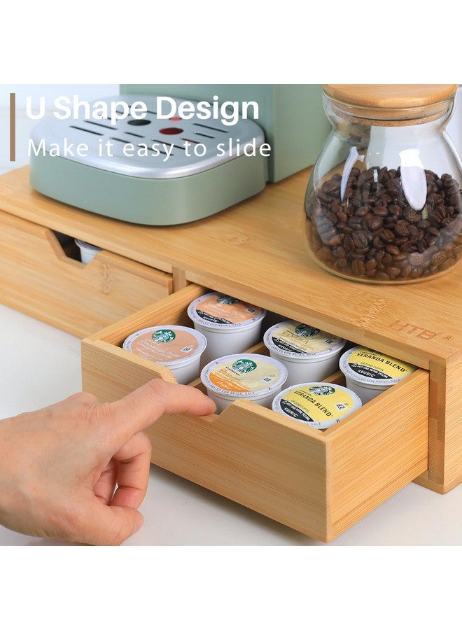 HTB K Cup Holder Compatible with K Cups,Coffee Pod Holder Holds Up 30 Cups,K Cup Organizer Storage Drawer - Image 4