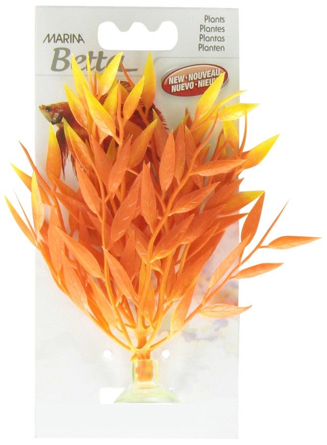 Marina Betta Fire Grass Plastic Plant, 5-Inch - Image 2