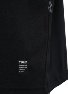 Athlex Men's T-shirt Black, Termit, Loose Fit, Durable Synthetic-Fiber Blend, Comfortable and Stylish for Active Lifestyles  - Image 5