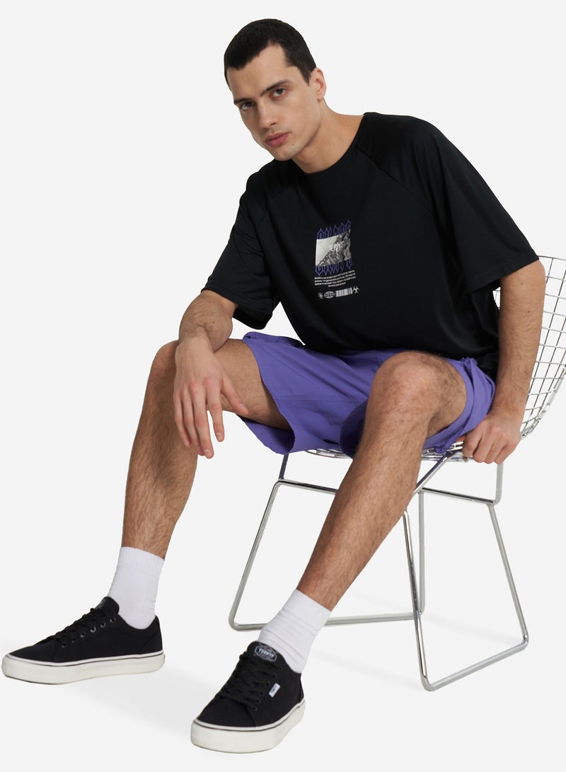 Termit تي شيرت رجالي أسود EU 44-46، تيرميت، تصميم فضفاض، مزيج ألياف صناعية متين، مريح وأنيق لأسلوب الحياة النشط - Image 4