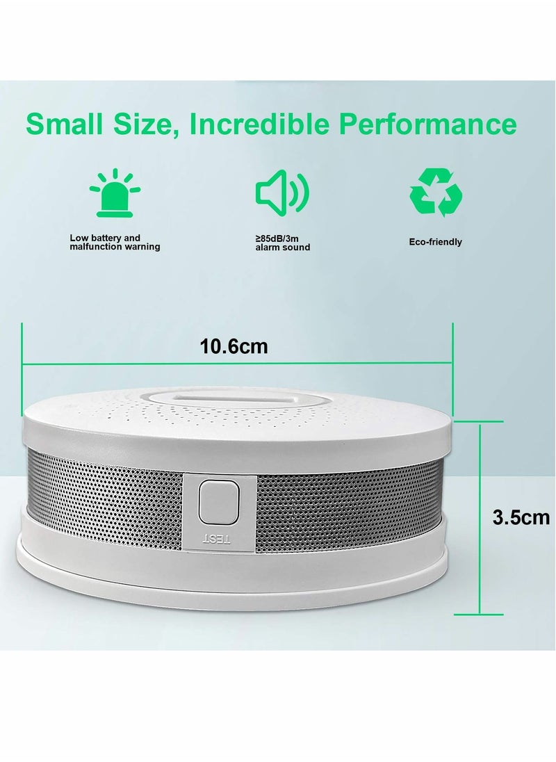 SYOSI - Combination and Carbon Monoxide Alarm Detector, Dual Sensor CO Detector Battery Powered with LCD Display Sound Warning for Home,School,Office - Image 1