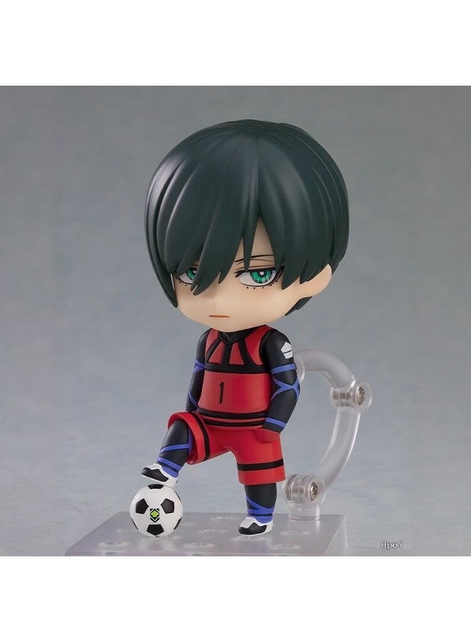 general Blue Lock Itoshi Rin movable Replacement Face Doll Model Decoration Desktop Decoration Toy Gift for Family and friends - Image 2