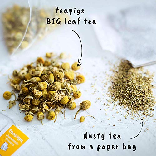 Teapigs Chamomile Flowers Tea Made With Whole Tea Leaves Natural Ingredients NonGMO CaffeineFree Sleep Tea  50 Count 1 Pack of 50 Teabags - Image 5