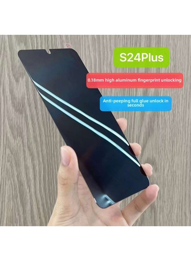 For Samsung S24 Seconds Unlock Anti-peep Film S24ultra Full Screen Screen Unlock With Version S24 Mobile Phone Tempered Film-Color:0.18 HD Peep-proof Unlock [Transparent] [starting From 10 Pieces For A Single Model, Mixed Batch Will Not Be Shipped]]-Size:Sa S25 (data Included, Fingerprint Unlocking Included)  - Image 1